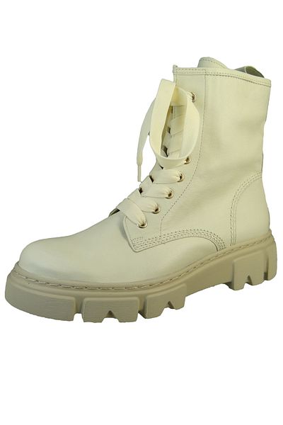 GABOR Damen Elegante Stiefelette F-Weite Lammfell 31.730 Weiß 22 Panna Leder