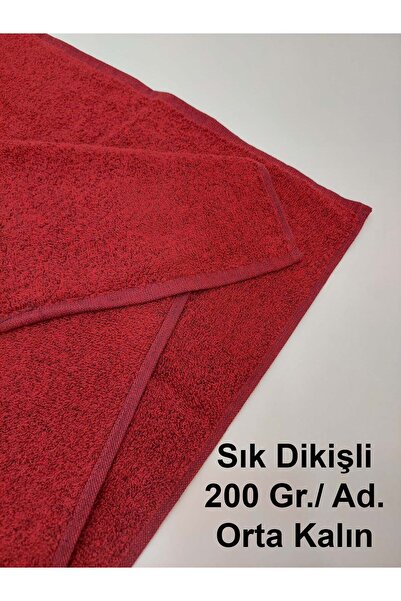 Mef Collection 12-Pack Burgundy Hairdresser Barber Towels 50X90 |   Professional Hair Drying Towel Economical Set