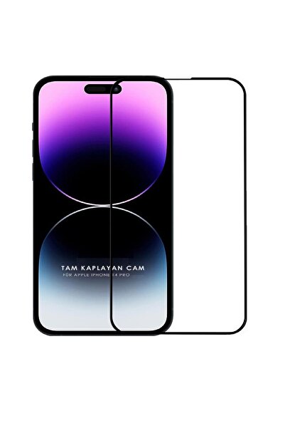Evax (GUARD TAM) Iphone 14 Pro Uyumlu Tam Kaplayan Guard Serisi Cam Ekran Kor...