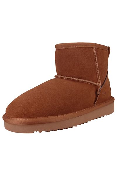 Mustang Damen Elegante Stiefelette 1343609 Braun 307 Cognac Textil/Synthetik