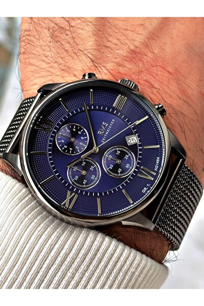 Romanson Fonksiyonlu Çelik Kordon Çelik Kasa Erkek Kol Saati 1464.05