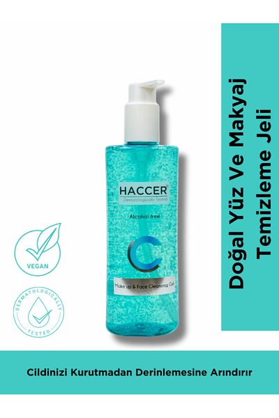 Haccer 300 ml Alcohol-Free Natural Facial & Makeup Cleansing Gel - Face Washing Gel