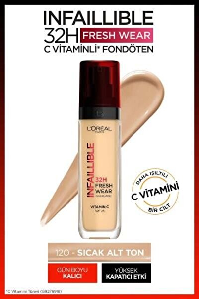 L'Oreal Paris L'Oréal Paris Infaillible 32H Fresh Wear C Vitaminli Fondöten -...