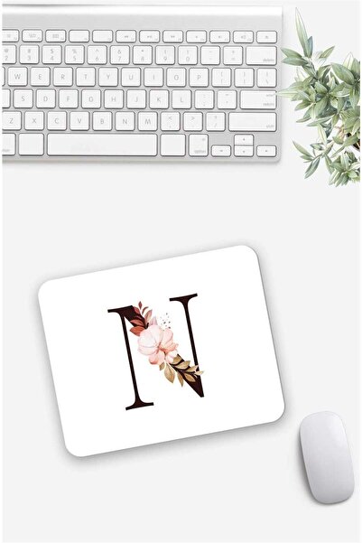 Gizeo Concept Mouse Pad cu model cu litere N florale