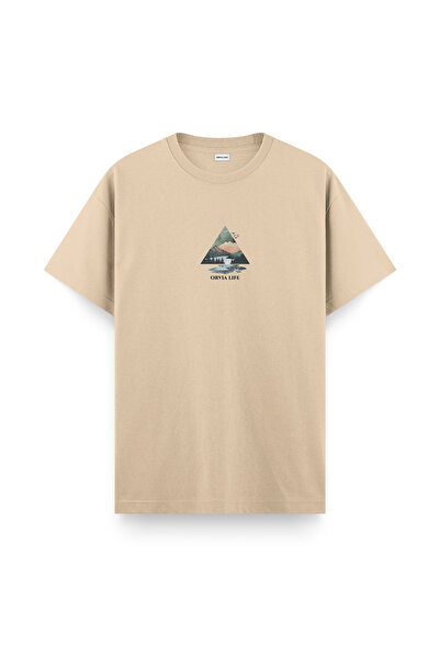 Orvia Life جبل - كريم تي شيرت عادي