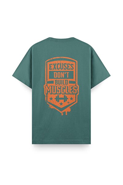 Orvia Life تي شيرت أخضر عادي - يعتذر، لا تتمكن من بناء