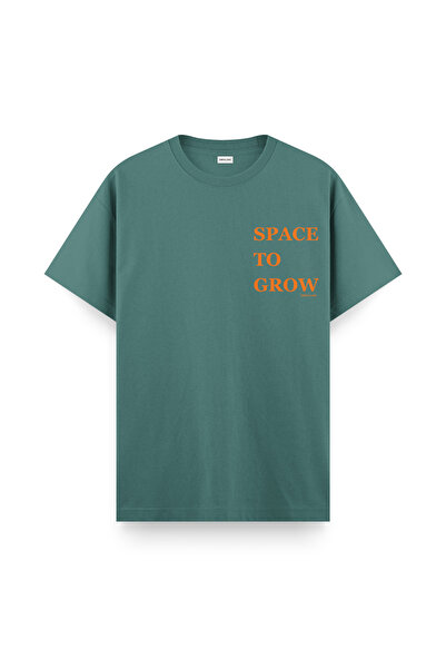 Orvia Life تي شيرت أخضر عادي - مساحة للنمو