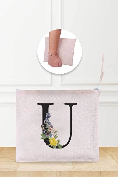 Gizeo Concept Льняна косметичка з візерунком у вигляді літери U