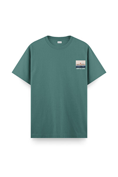 Orvia Life تي شيرت عادي باللون الأخضر