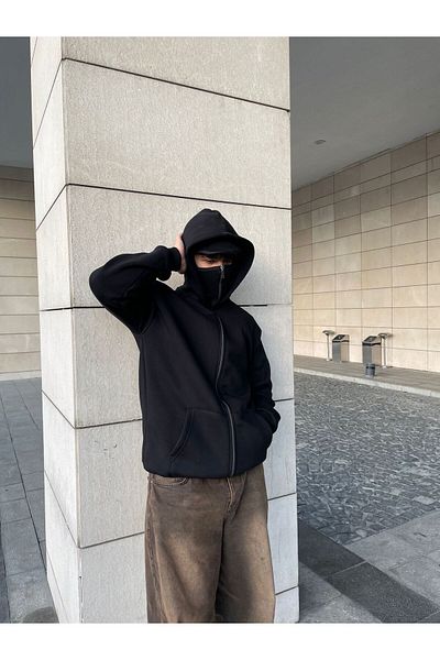 OTAKU Unisex Snow Mask Zippered Cardigan