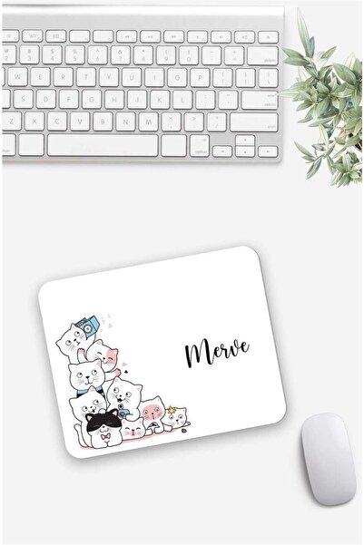 Gizeo Concept Isme Özel Kedili Mouse Pad