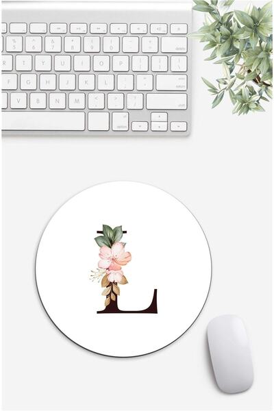 Gizeo Concept Mouse Pad cu model cu litere L florală
