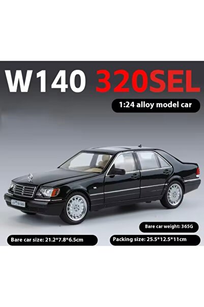 Jutenya Mercedes-Benz W140 320SEL 1/24 Ölçek 21 Cm Diecast Metal Model Oyunca...