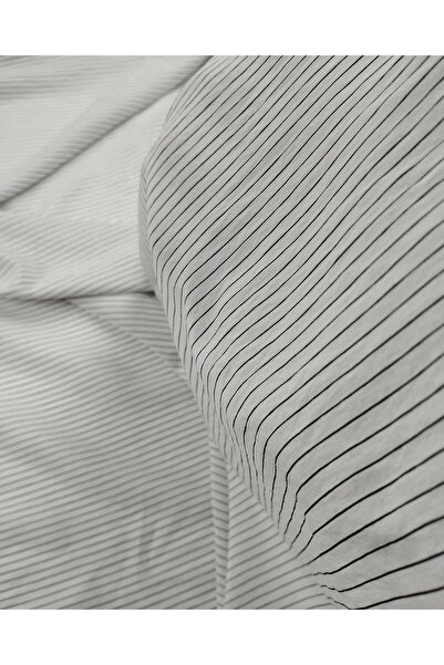 Kumaş Parça Linii transversale Aerobin țesute alb-negru (lățime 140 cm x lung...