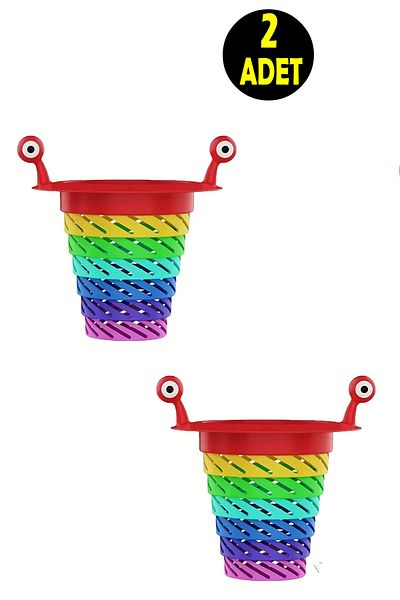 usin 2 Pcs Colorful Plastic Foldable Easy Follow Removable Shower Sink Bathroom Balcony Drain Strainer