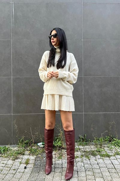 Get Crazy Knitwear 2-Piece Set - with Skirt