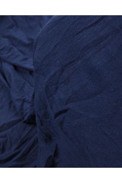 Kumaş Parça Flambed Single Jersey Χτενισμένο Βαμβακερό Μπλε Ναυτικό Χρώμα (Πλάτος 180 cm x Μήκος 190 cm)