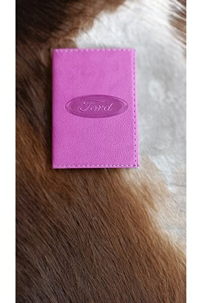 EFE DERİ Ford Leather Stitched Car License Case Container Auto License Holder...