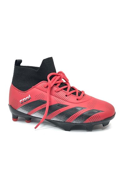 Kids Club Shoes Pantofi Crampon pentru copii Neymar Red - Cu șosete
