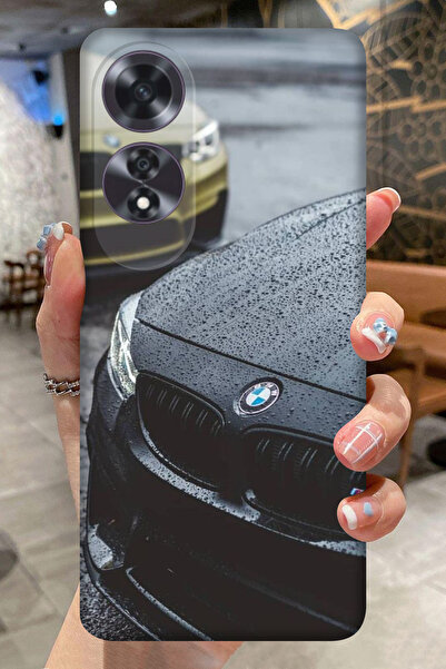 OPPO A60 BMW Araba Desenli Kamera Korumalı HD Baskılı Silikon Kılıf