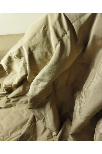Kumaş Parça Καπιτονέ με ίνες σε χρώμα Milk Brown Beige (Πλάτος 150 cm x Μήκος 200 cm)