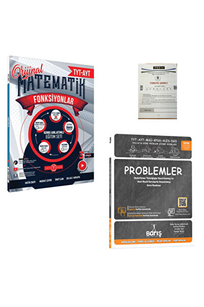 Orijinal Yayınları Orijinal Yayınları TYT AYT Fonksiyonlar ve Barış Çelenk Pr...