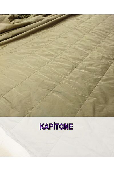 Kumaş Parça Καπιτονέ με ίνες σε χρώμα Milk Brown Beige (Πλάτος 150 cm x Μήκος 200 cm)