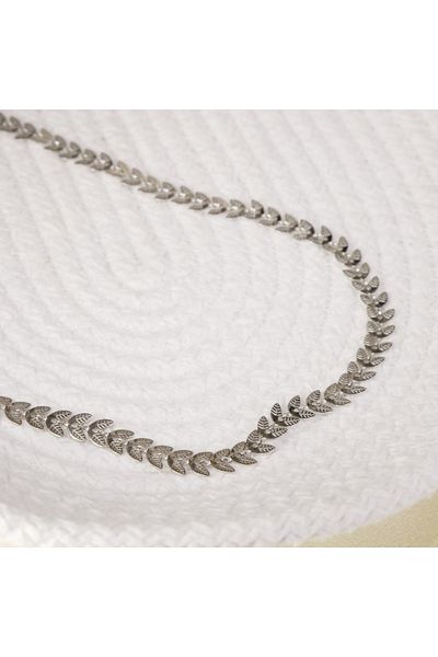 Lekka Design Leaf Chain Tarnish Stainless Steel Unisex Necklace