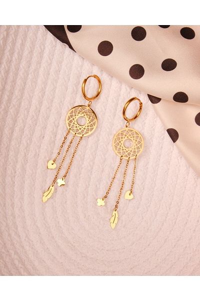 Lekka Design Mandala VIP Series Steel Women's Stylish Hoop Earrings