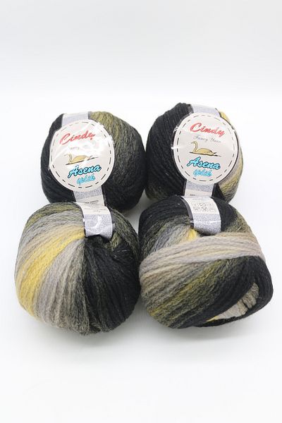Hobimos 4 τμχ Cindy Wool Blended Acrylic Cardigan - Πουλόβερ - Φουλάρι - Κλωστή Beanie
