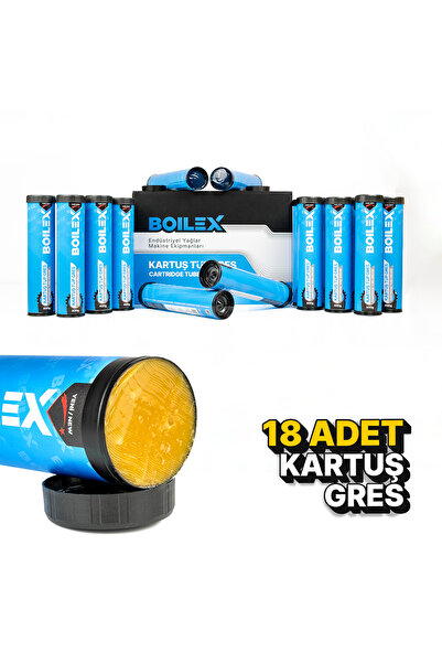 BOILEX Genel Amaçlı Kartuş Gres Lityum Ep 2 - Sarı Gres Yağı - 18 Adet x 400 gr