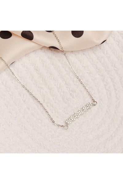 Lekka Design Women's Non-Tarnish Steel Silver Colored Elegant Floral Necklace