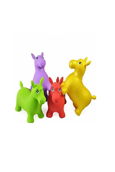 Genel Markalar Şişme Hayvan Eşek Zıp Zıp Pilates & Jimnastik At Geyik Kuzu Çocuk Bebek Şişme Hayvan