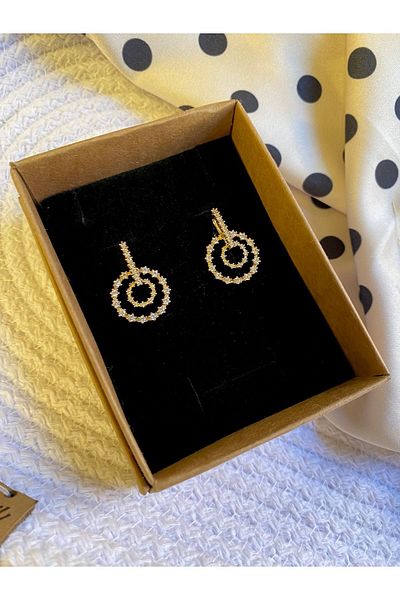 Lekka Design Zircon Stone Women's Steel Earrings