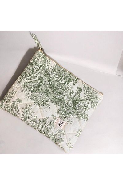 Hazal Atelier حقيبة كمبيوتر محمول منقوشة