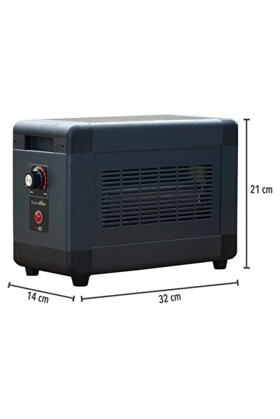 HEAT BOX Mini 2000 Watt Monofaze Elektrikli Fanlı Isıtıcı Füme