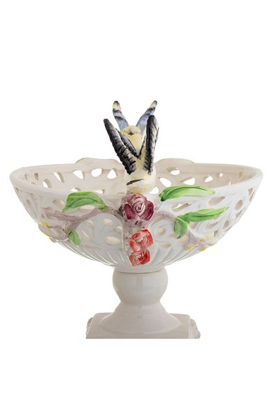 HIC Ceramic serving dish with base