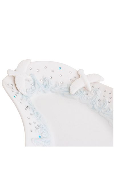HIC Ceramic serving dish with base
