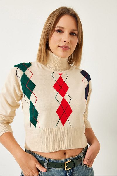 Bianco Lucci Pulover de damă din tricotaje cu model 60351302