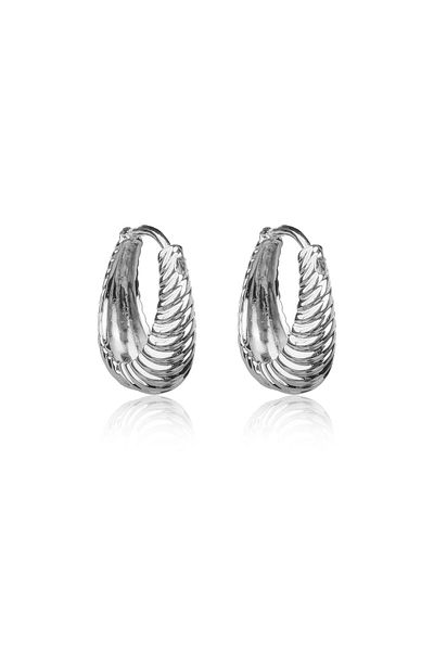 Lekka Design Women's Non-Tarnish Steel Luxury Jewelry Silver Colored Combination Earrings