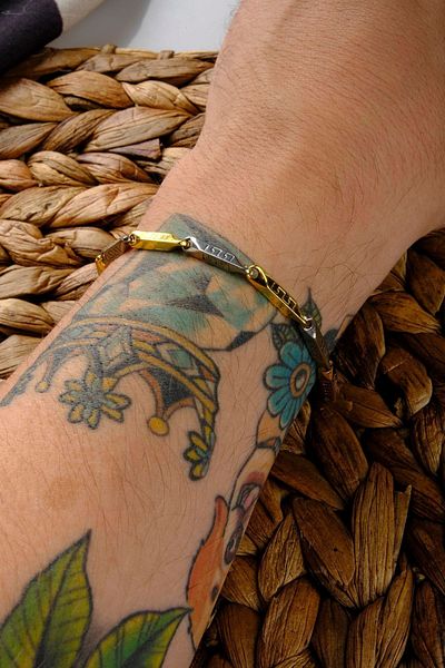 Lekka Design Double Color Steel Men's Bracelet