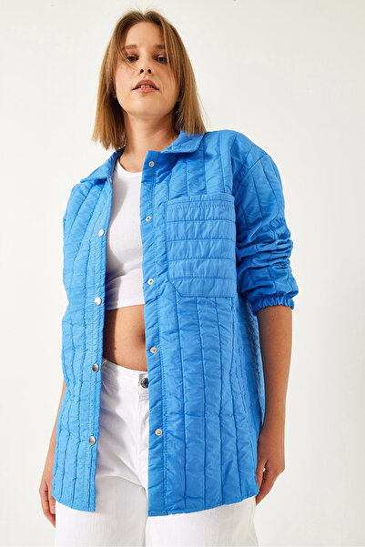 Bianco Lucci Kadın Tek Cepli Çıtçıtlı Kapitone Mont 2001 60351293