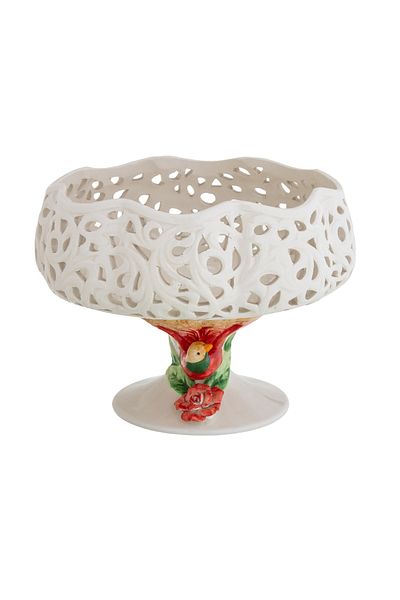 HIC Ceramic serving dish with base