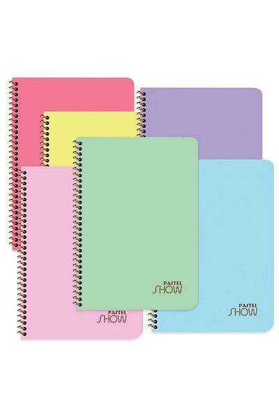 KESKİN COLOR Pastel Show 4 Pack - A4 72 Yp. Lined Spiral Cover Notebook