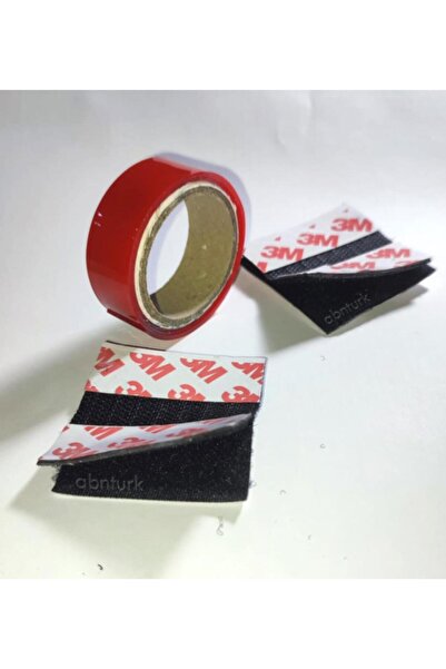 abnturk En Güçlü 5cm Kare Asma Bandı Çivisiz 3lü Set Cırtlı Çift Taraflı Tabl...