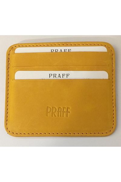 Praff 180222 Genuine Leather Unisex Mini Card Holder