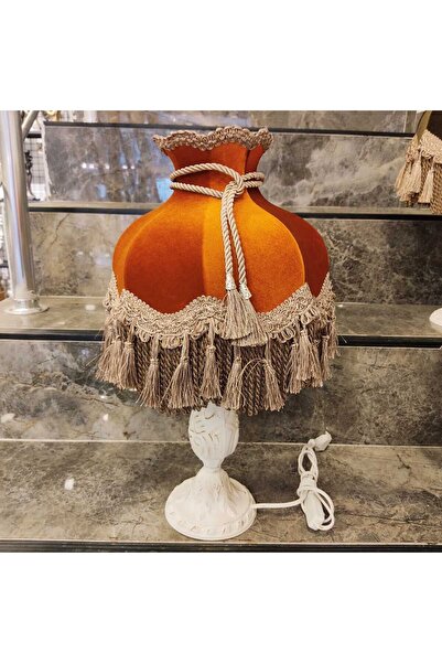 hediye Esterhomedecor - Orange Single Tufted Lampshade Model