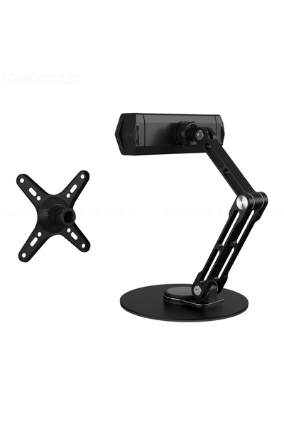 choice2 black Monitor Foldable Arm Portable Monitor Pad Stand With 360 Rotation Tablet Support Displays Arti