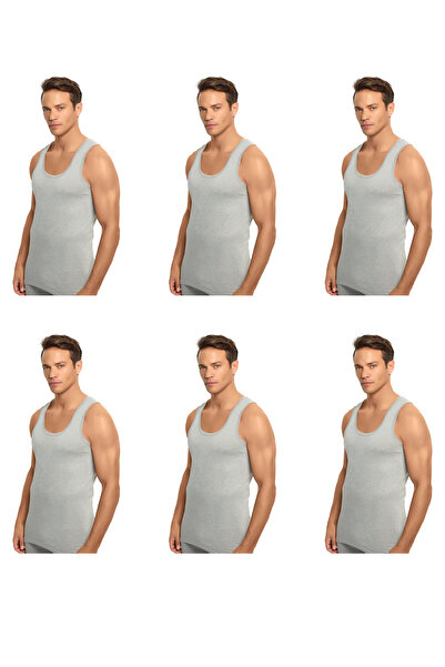 Muks Ανδρικό εσώρουχο MUK'S 6 ΣΥΣΚΕΥΑΣΙΑ 100% βαμβάκι Λευκό-Μαύρο-Γκρι