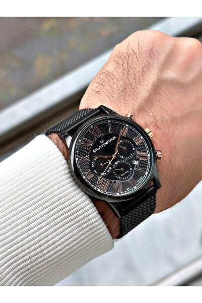 Romanson Functions Active 5 Atm Waterproof Steel Band Steel Case Men Wrist Watch 1420.06